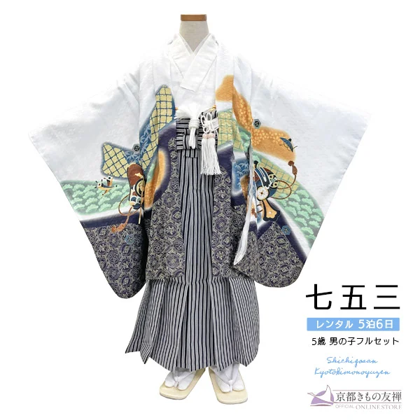 人気の白系♡七五三　5歳　男の子　セット　一式　鷹 人気の白系♡七五三 5歳 男の子 セット 一式 鷹 七五三 着物 男の子 5