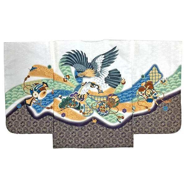 t2252206】【レンタル】七五三 男の子 5歳 羽織袴セット 長門 鷹に鼓