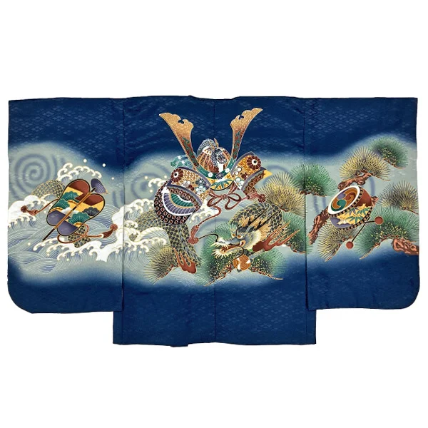 t2252207】【レンタル】七五三 男の子 5歳 羽織袴セット 長門 兜に龍