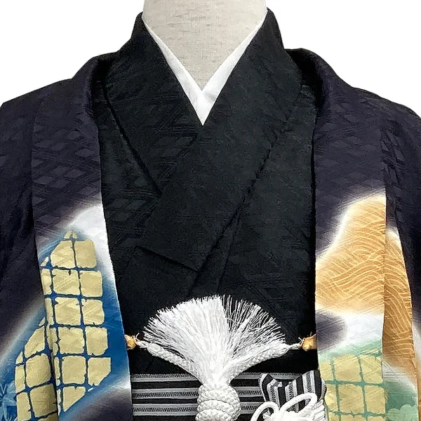 t2252603】【レンタル】七五三 男の子 5歳 羽織袴セット 長門 鷹に鼓