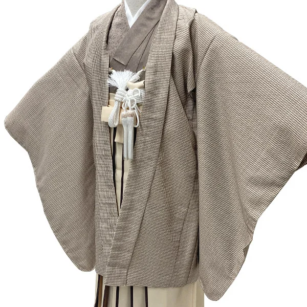 t2252702】【レンタル】七五三 男の子 5歳 羽織袴セット モダン モカ