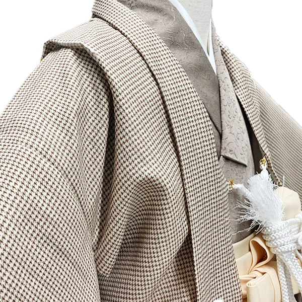 t2252702】【レンタル】七五三 男の子 5歳 羽織袴セット モダン モカ