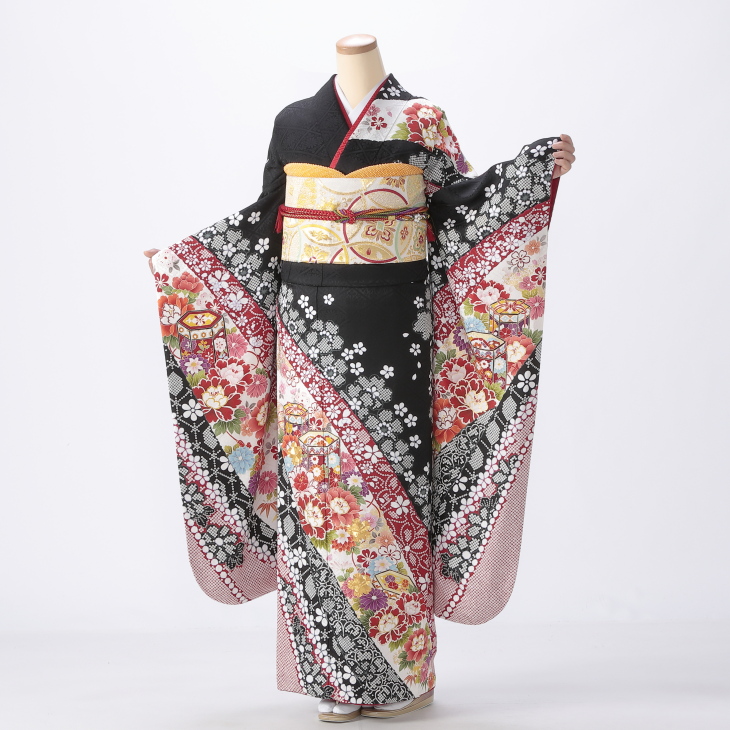 振袖フルセット　黒 黒の振袖【販売】｜【公式】京都きもの友禅オンラインストア