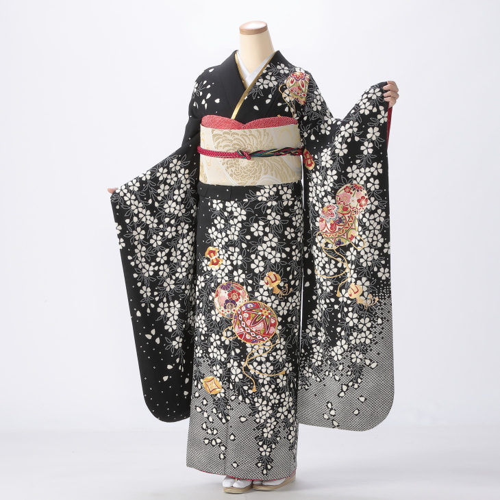 振袖フルセット　成人式　黒　ますいわ屋 f0619039.JPG
