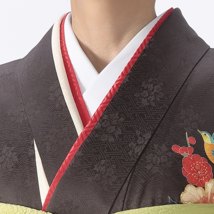 f0922102】【黒系】振袖 販売 フルセット Mサイズ 【中古