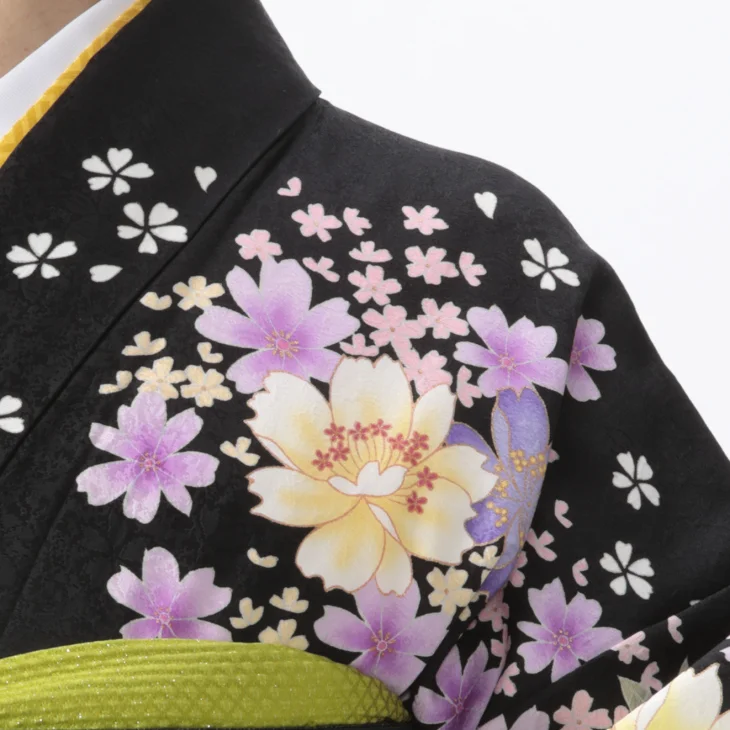 【確認用 黒系②】着物のお祝い袋◇振袖◇友禅和紙◇ お祝儀袋 成人式 結婚式 七五三 振袖 着物 御祝い 友禅和紙 封筒 お礼