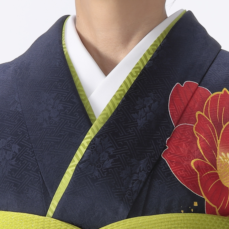 f0324019】【青・紺系】振袖 販売 フルセット Mサイズ 【中古