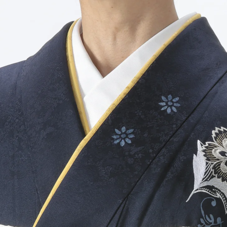 f0425052r】【青・紺系】振袖 レンタル フルセット Lサイズ 【状態:S