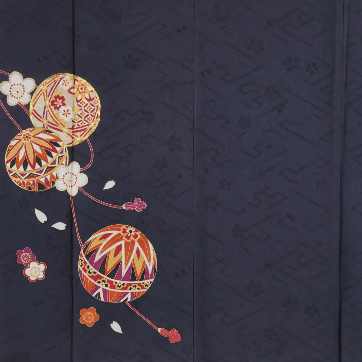 f0522022r】【青・紺系】振袖 レンタル フルセット Lサイズ 【状態:S