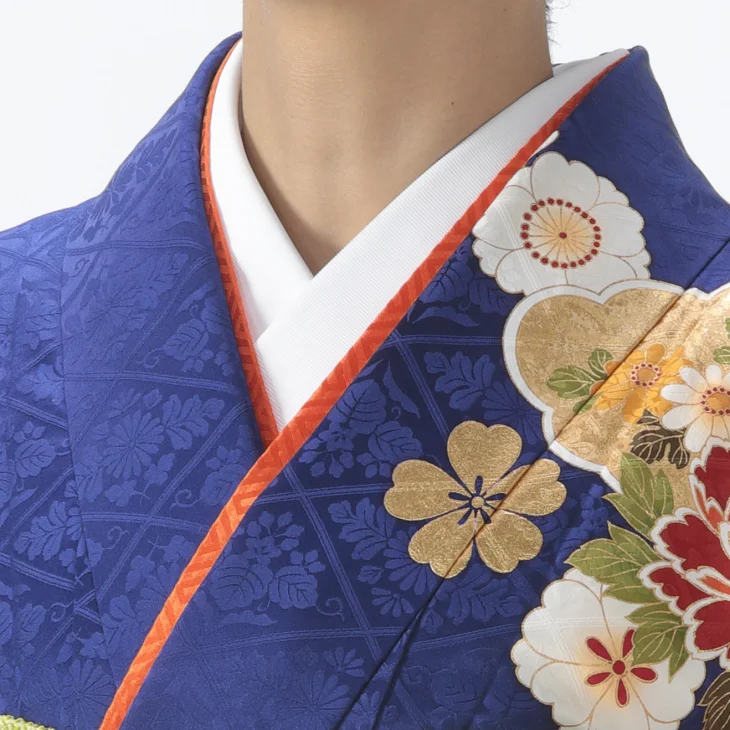 書　色紙　袖振れ合うも他生の縁　表装済み f0523336r】【青・紺系】振袖 レンタル フルセット Mサイズ 【状態:S