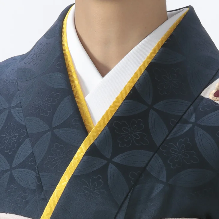 シ*ー様 振袖単体◆処分 特価品◆美品■163.5cmネイビー正絹紺色成人式前撮 f0523396r2】【青・紺系】振袖 レンタル フルセット Lサイズ 成人式