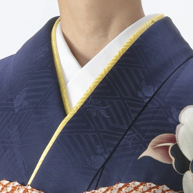 f0524491r】【青・紺系】振袖 レンタル フルセット Lサイズ 【状態:S