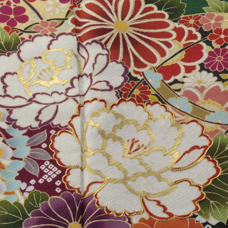 美品★振袖フルセット　正絹　成人式　振袖　7点セット　Mサイズ　水色　花柄 f0525047r2】【青・紺系】振袖 レンタル フルセット Mサイズ 成人式
