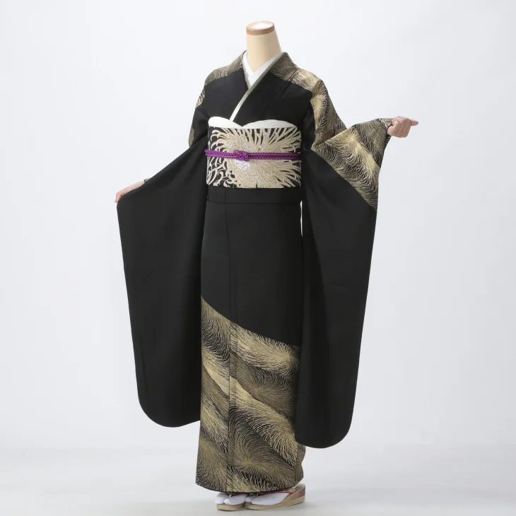 ≪美品≫正絹　振袖9点フルセット【542】【150cm~160cmの方用】 f0525499】【青・紺系】振袖 販売 フルセット Lサイズ 【中古】【状態