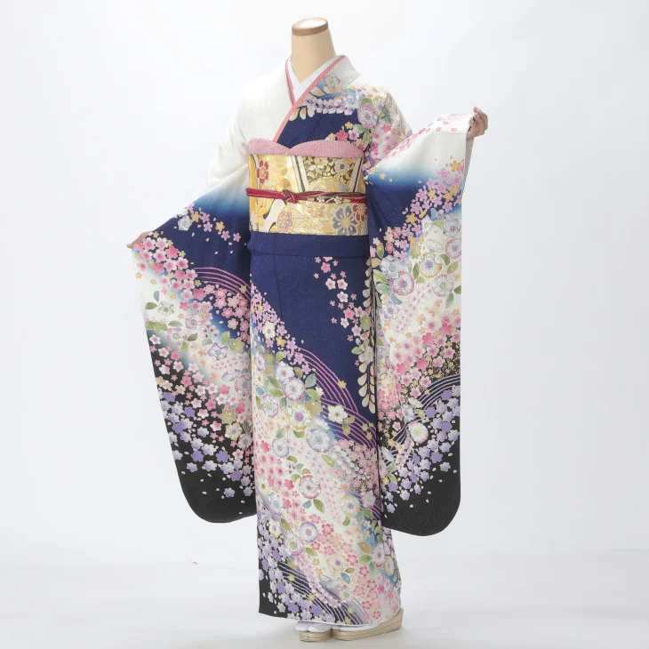 青/紺の振袖【レンタル】｜【公式】京都きもの友禅オンラインストア