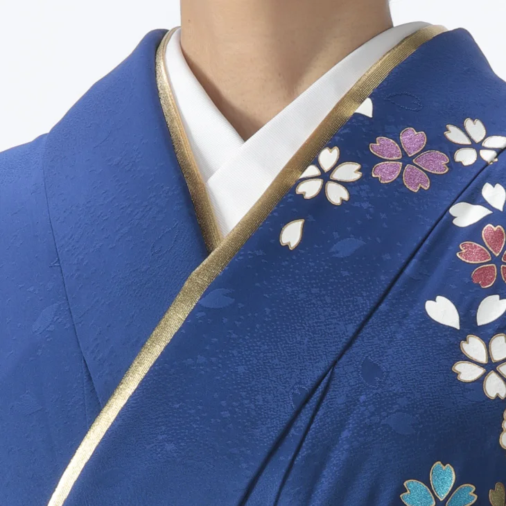 f0725178】【青・紺系】振袖 販売 フルセット Mサイズ 【中古】【状態