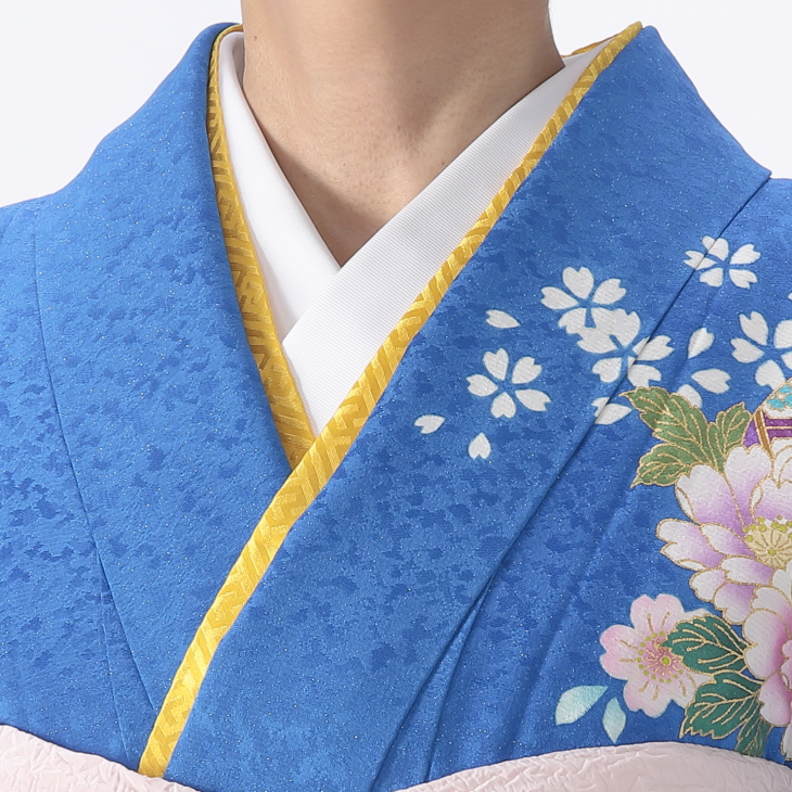 320【期間限定振り袖単品】【アールヌーヴォー】振り袖フルセット f0922123r】【青・紺系】振袖 レンタル フルセット Mサイズ