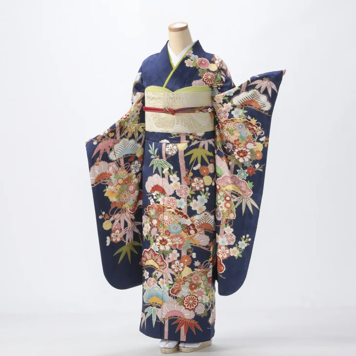 友禅染振袖　170cm 友禅染振袖170cm