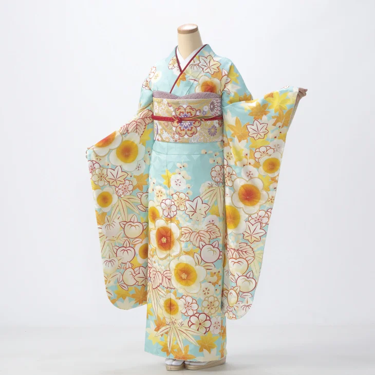 京都きもの友禅　振袖　フルセット　成人式　クリーニング済み 京都きもの友禅 振袖 フルセット 成人式 クリーニング済み 振袖(成人式