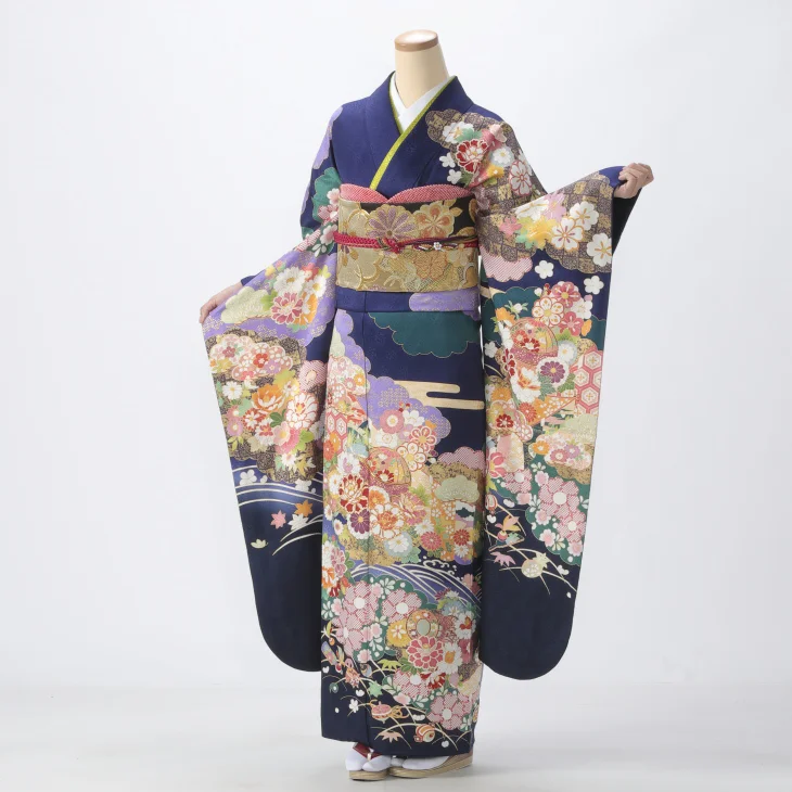 京都きもの友禅　振袖　フルセット　成人式　クリーニング済み 京都きもの友禅 振袖 フルセット 成人式 クリーニング済み 振袖(成人式
