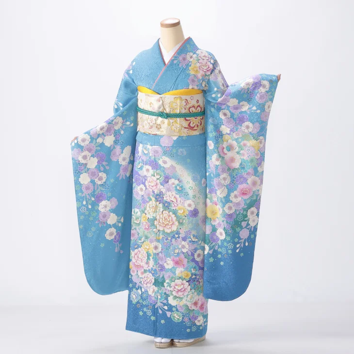 青/紺の振袖【レンタル】｜【公式】京都きもの友禅オンラインストア