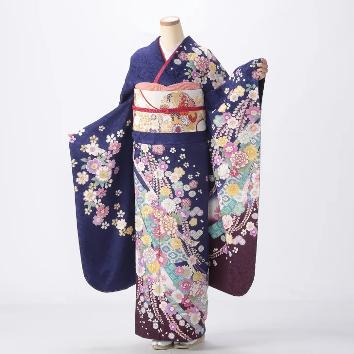 みーちゃん様　416.振袖7点セット 正絹　フルセット成人式　しつけ付 みーちゃん様 416.振袖7点セット 正絹 フルセット成人式 しつけ付