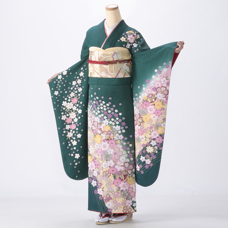 緑の振袖【販売】｜【公式】京都きもの友禅オンラインストア