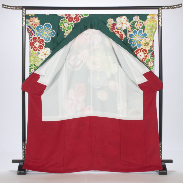 f0523394】【グリーン系】振袖 販売 フルセット Mサイズ 【中古