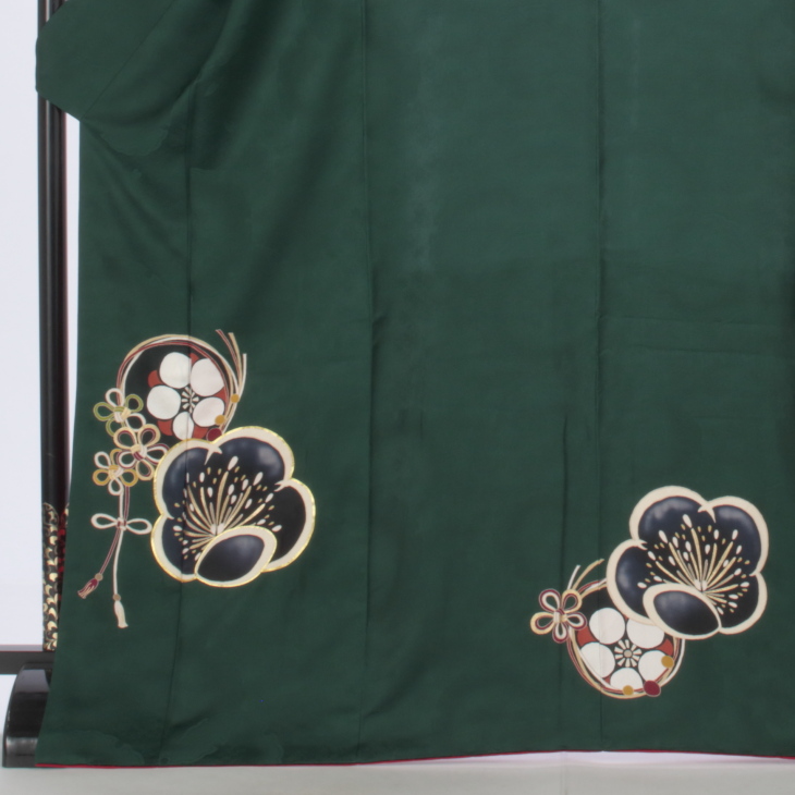 f0524385】【グリーン系】振袖 販売 フルセット Lサイズ 【中古