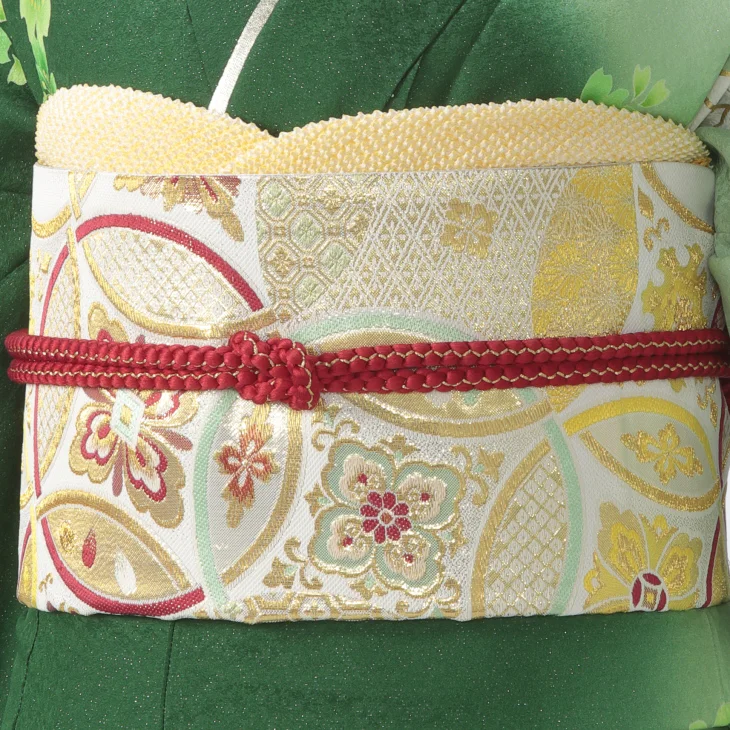 f0525656】【グリーン系】振袖 販売 フルセット Mサイズ 【中古