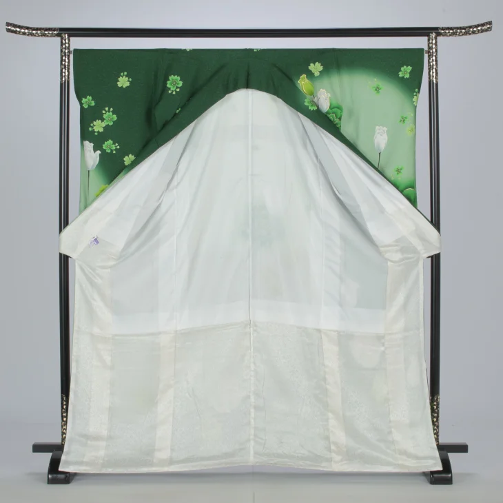 f0525656】【グリーン系】振袖 販売 フルセット Mサイズ 【中古