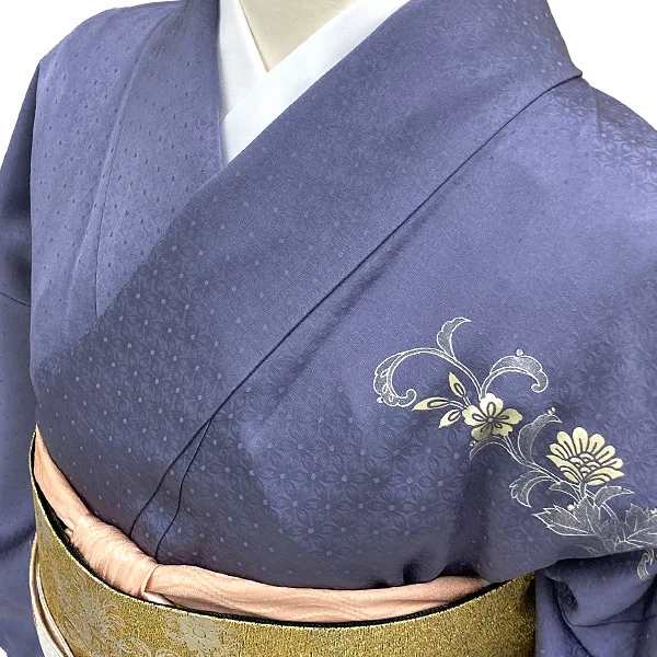 a2211204】【レンタル】訪問着 フルセット グレー