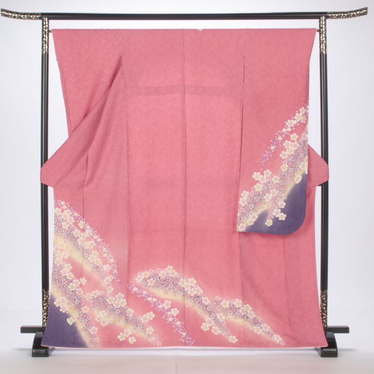 f0214116】【ピンク・オレンジ系】振袖 販売 フルセット Mサイズ