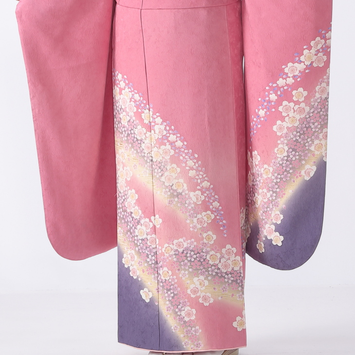 f0214116】【ピンク・オレンジ系】振袖 販売 フルセット Mサイズ