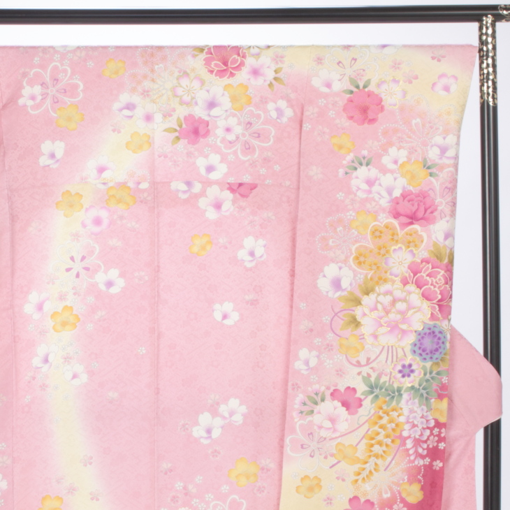 f0315054】【ピンク・オレンジ系】振袖 販売 フルセット Mサイズ