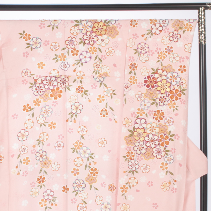 f0516073】【ピンク・オレンジ系】振袖 販売 フルセット Mサイズ