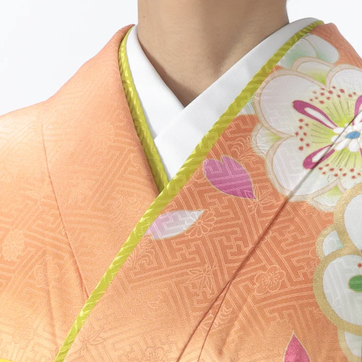 薄桃×薄黄　振袖フルセット　未使用品 b3bb10839746e3a947cdfc253a865d