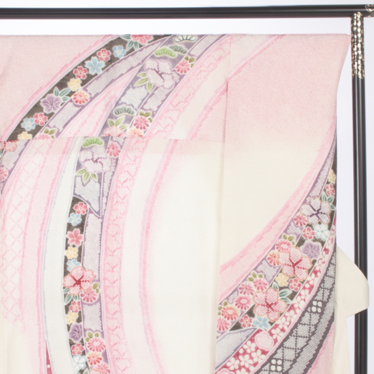 振袖セット【F209】白・ピンク 振袖セット【F209】白・ピンク 振袖