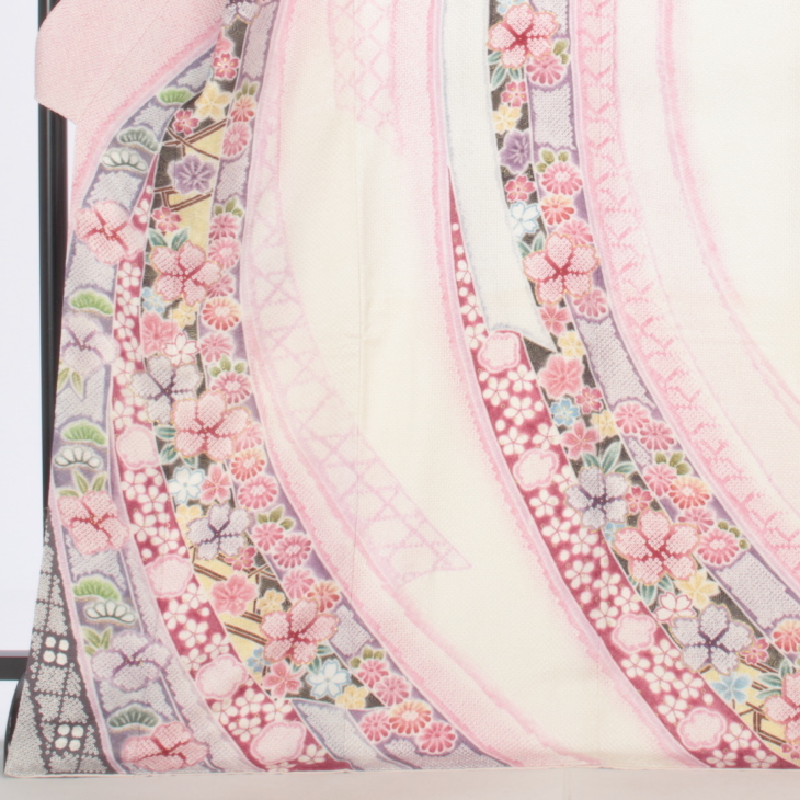 f0924061】【ピンク・オレンジ系】振袖 販売 フルセット Lサイズ