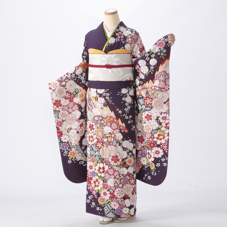 振袖6点セット　紫　身丈162cm sMH15 紫の振袖【販売】｜【公式】京都きもの友禅オンラインストア