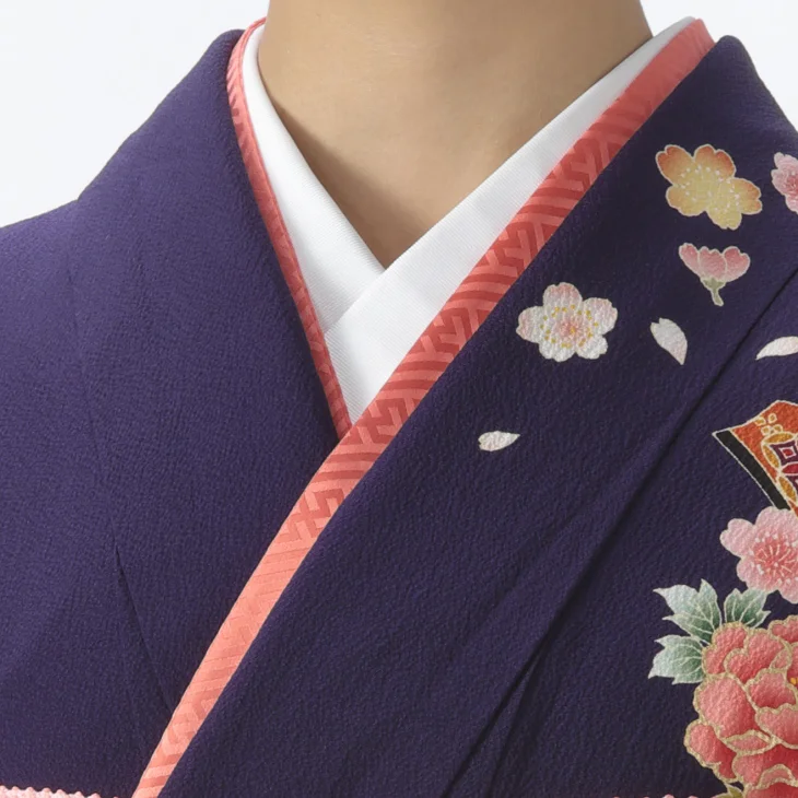 f0716119r2】【紫系】振袖 レンタル フルセット Lサイズ 成人式 着物