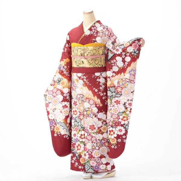 赤/ワインの振袖【販売】｜【公式】京都きもの友禅オンライン