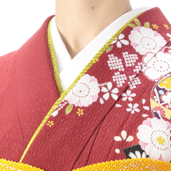振袖一式 f0719047】【青・紺系】振袖 販売 フルセット Lサイズ 【中古