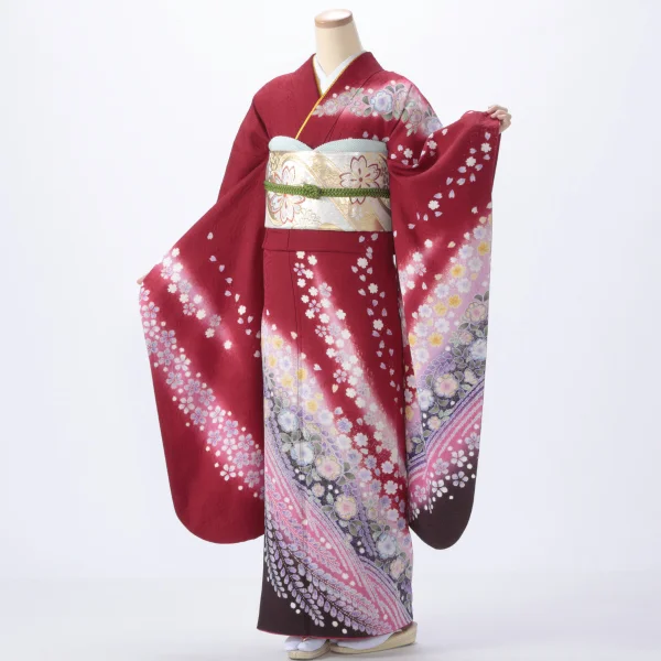 赤/ワインの振袖【販売】｜【公式】京都きもの友禅オンラインストア