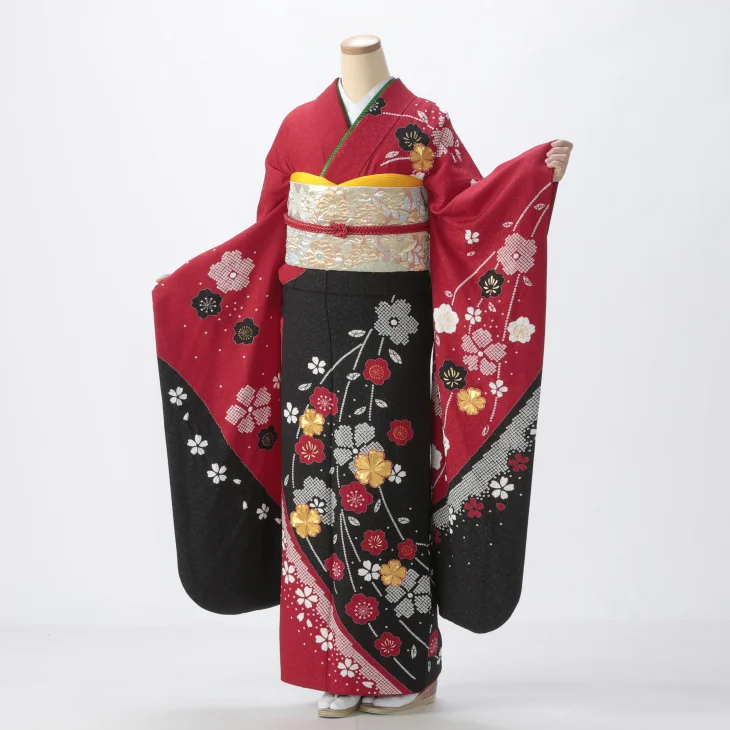 赤/ワインの振袖【販売】｜【公式】京都きもの友禅オンラインストア