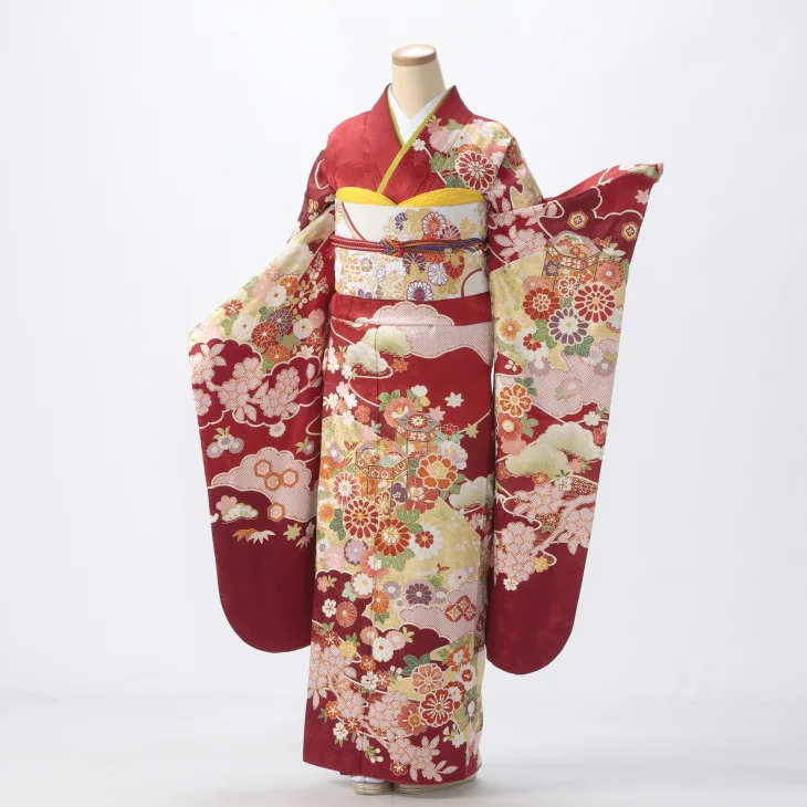京都きもの友禅　振袖　フルセット　成人式　クリーニング済み 京都きもの友禅 振袖 フルセット 成人式 クリーニング済み 振袖(成人式