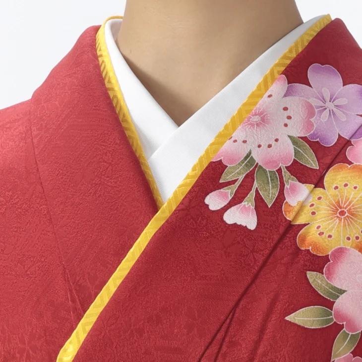 f8024024】【赤・ワイン系】振袖 販売 フルセット Sサイズ ほぼ新品