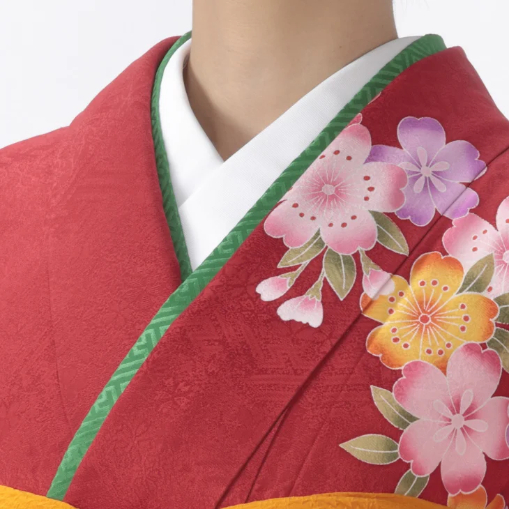 f8024025】【赤・ワイン系】振袖 販売 フルセット Sサイズ 【新品