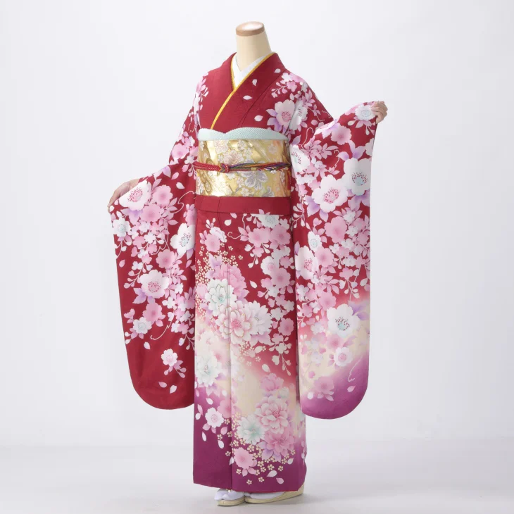 赤/ワインの振袖【販売】｜【公式】京都きもの友禅オンラインストア