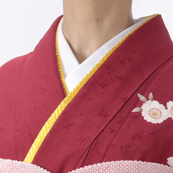 f8024051】【赤・ワイン系】振袖 販売 フルセット Sサイズ 【新品